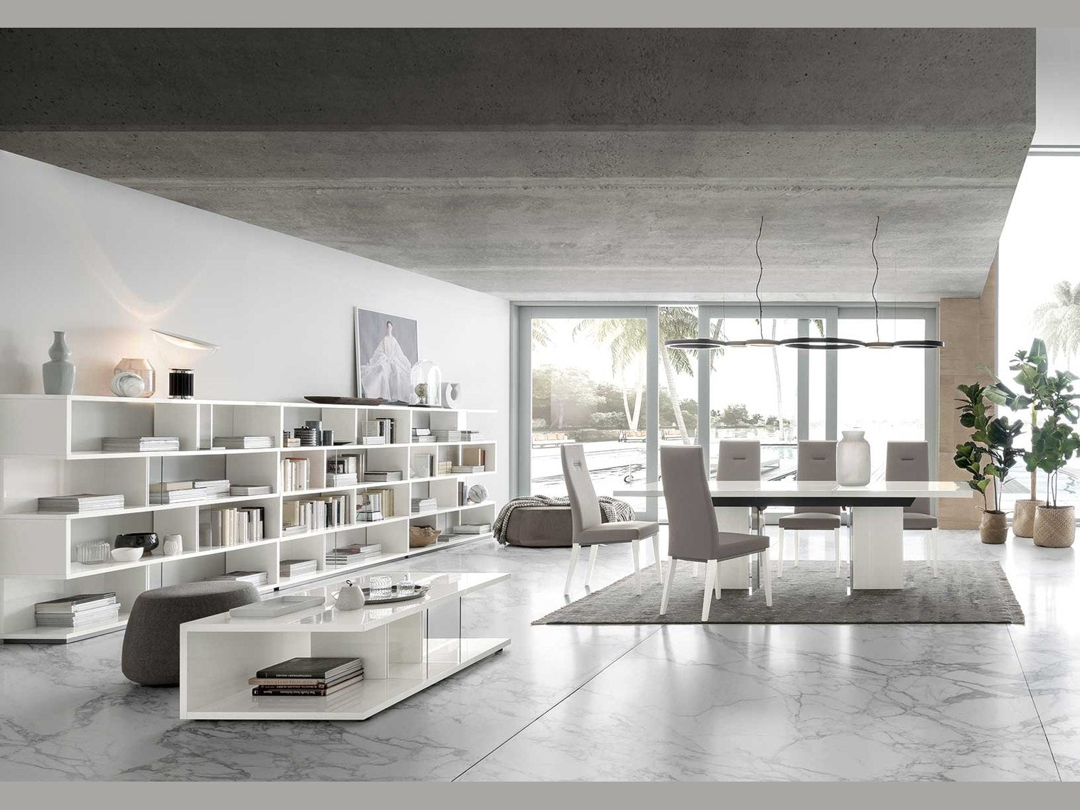 Artemide dining room set by ALF Furniture