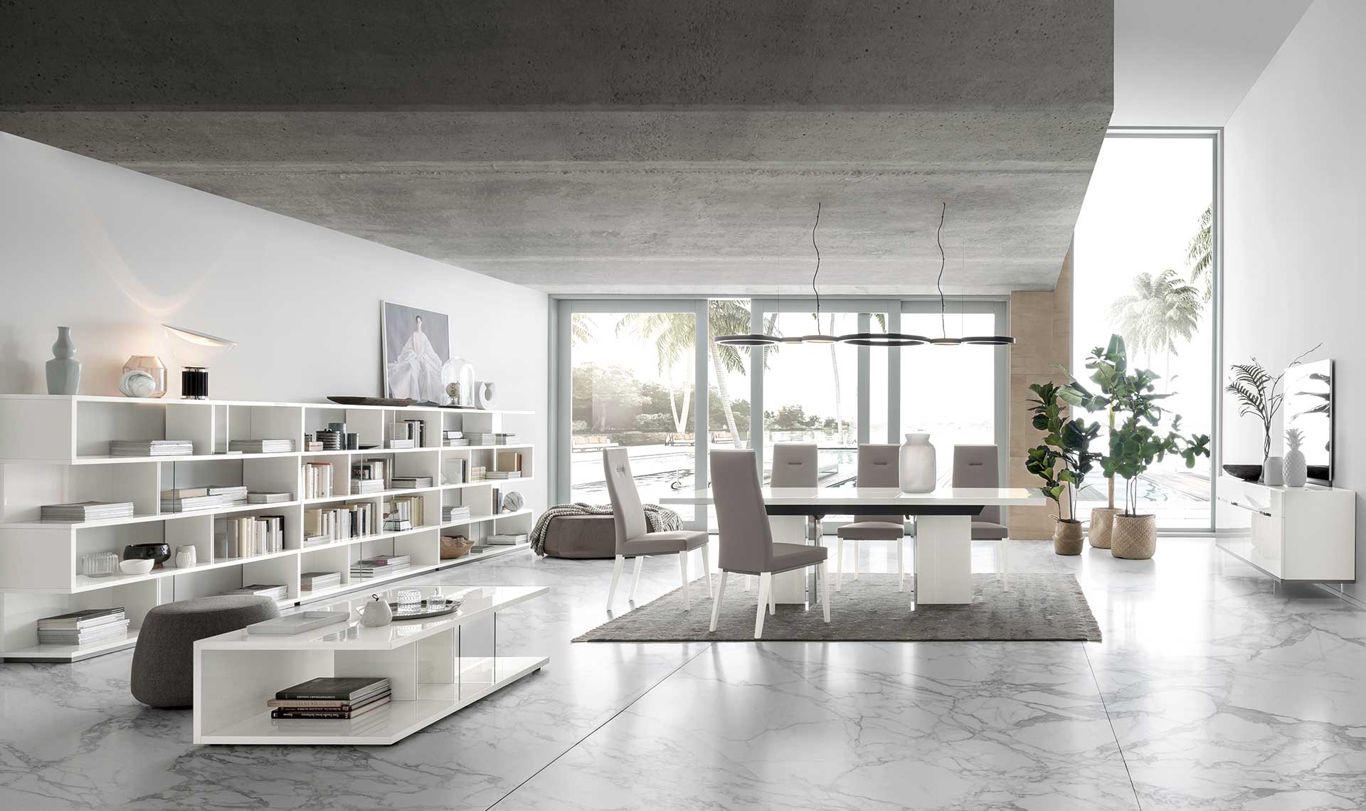 Artemide dining room set by ALF Furniture