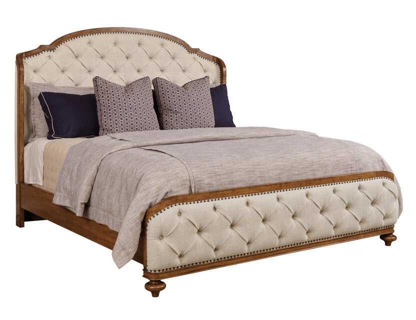 American Drew Berkshire Glendale Upholstered Shelter Queen Bed