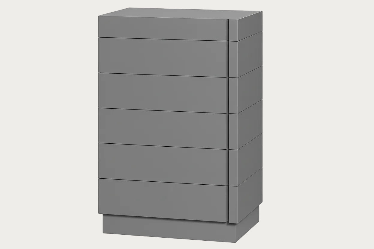 Braga Chest, grey high gloss