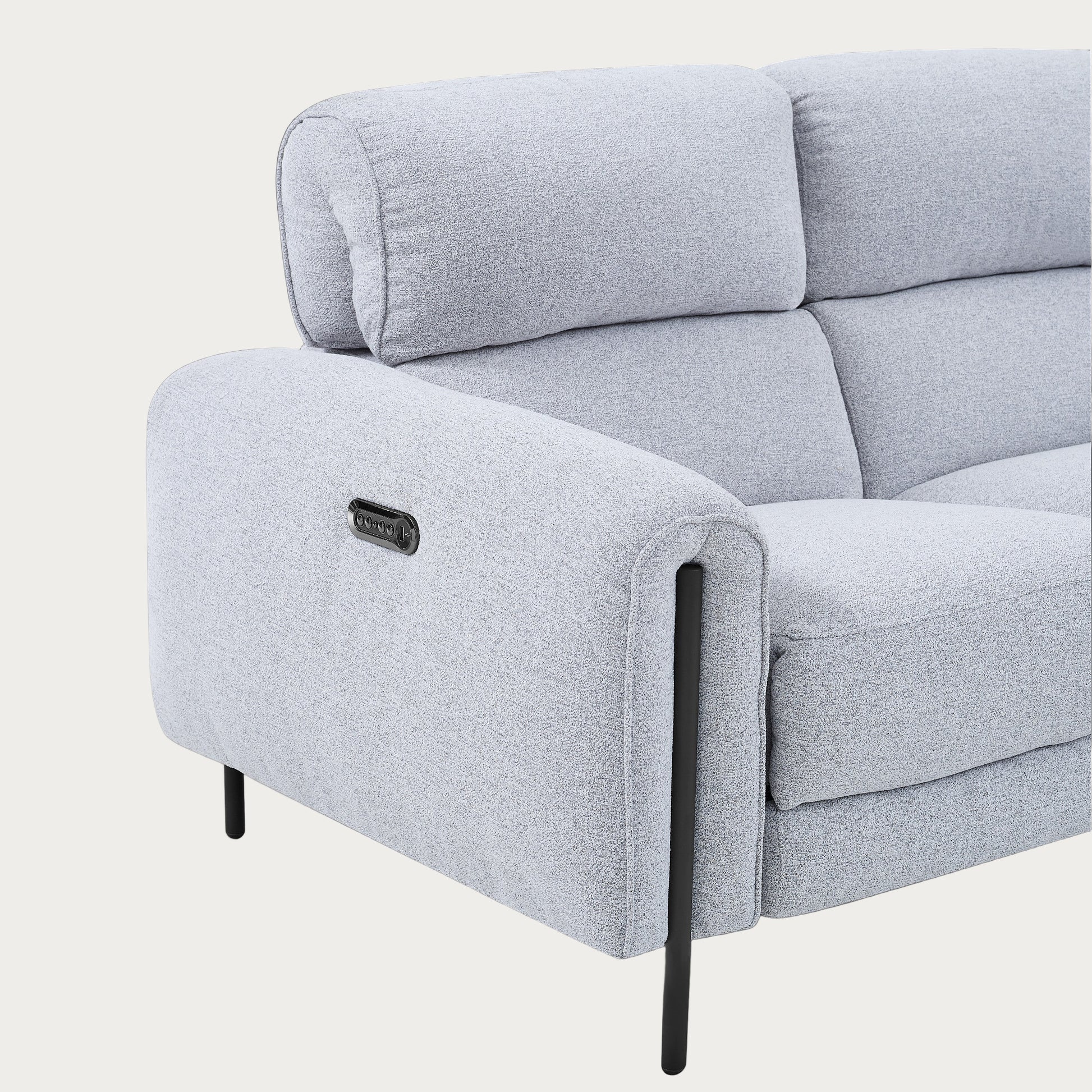 Charm Loveseat, Grey, Details
