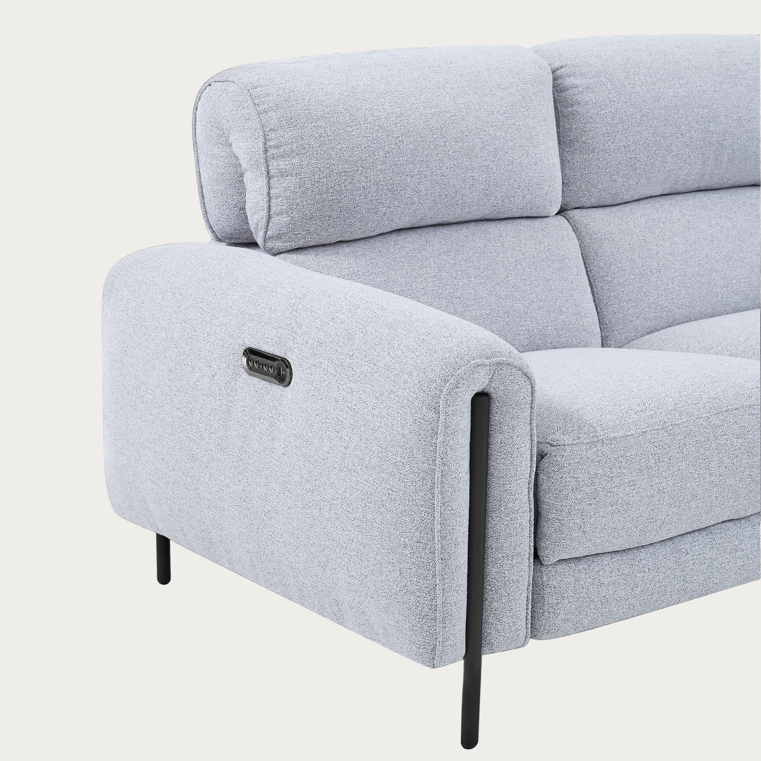 Charm Loveseat, Grey, Details