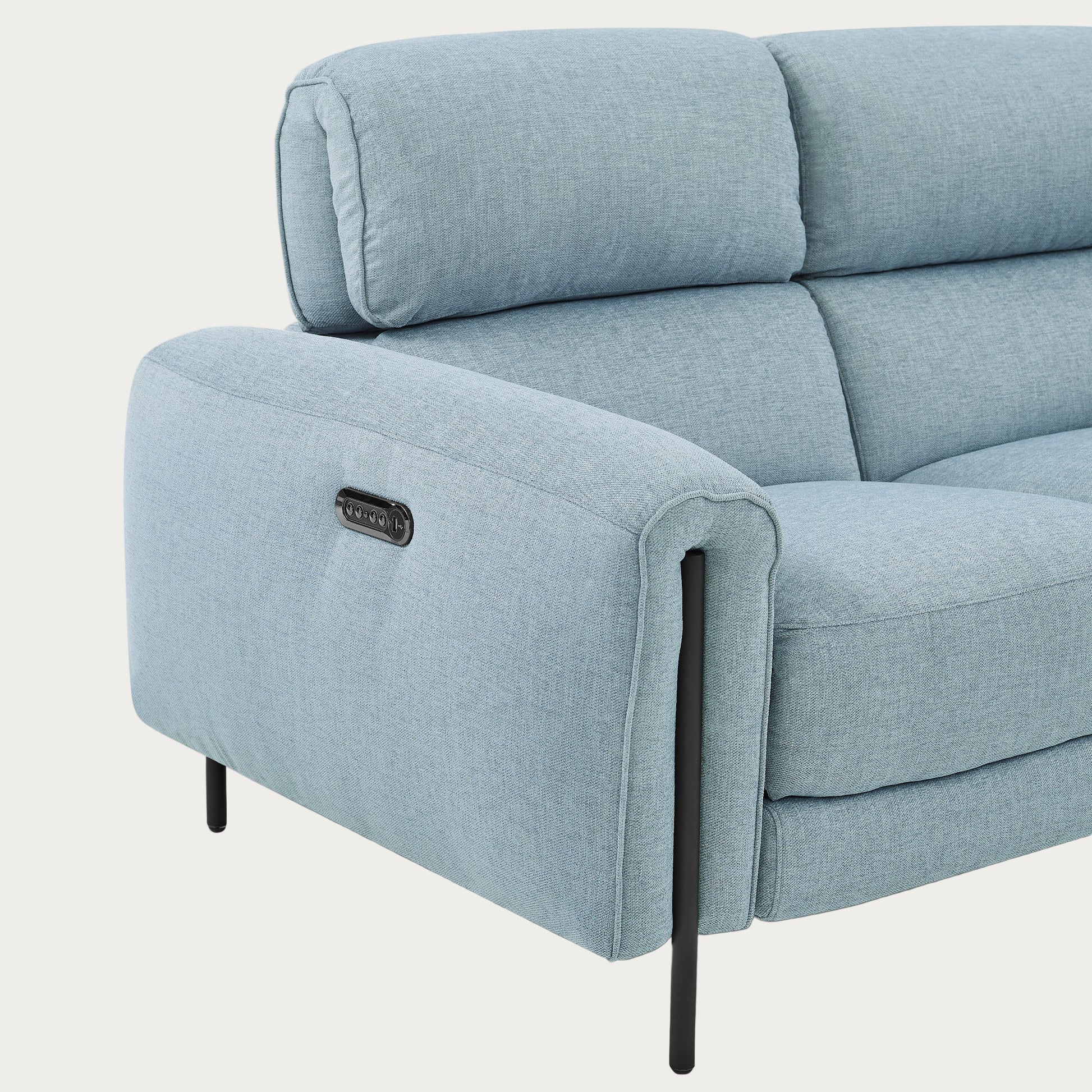 Charm Angel Blue Fabric, Loveseat