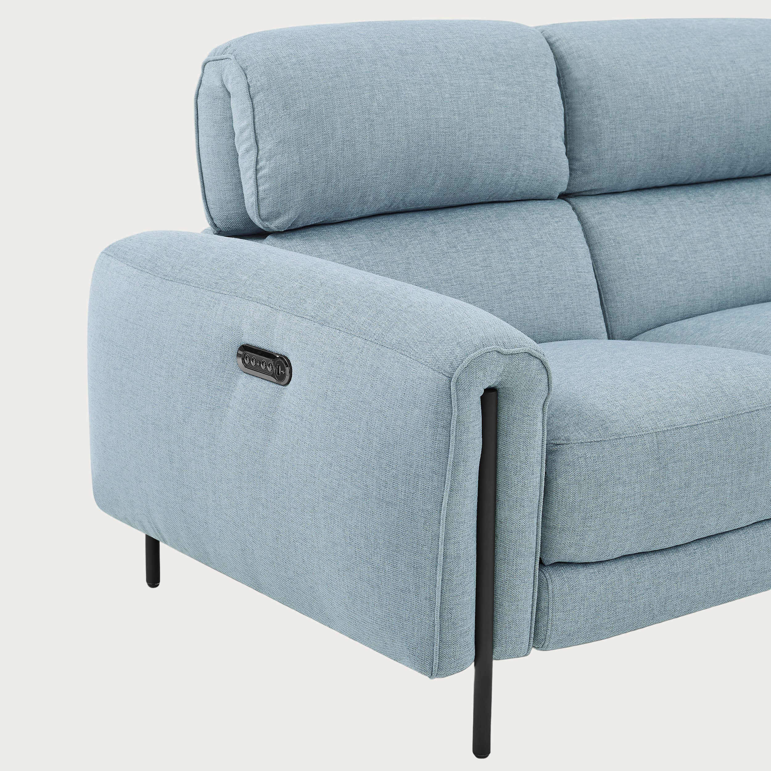 Charm Angel Blue Fabric, Loveseat