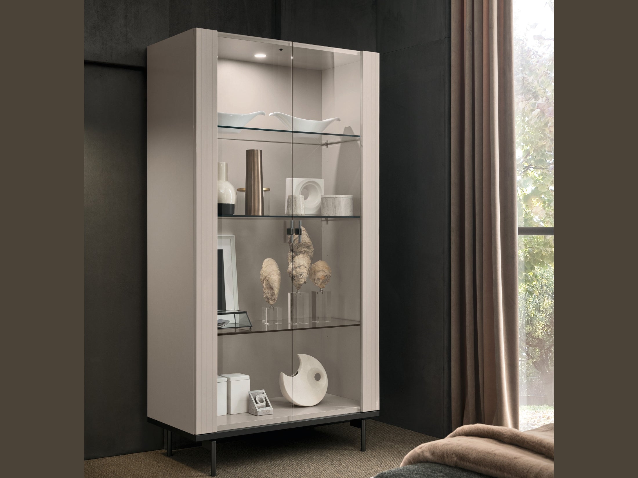 Claire Modern 2-Door Curio