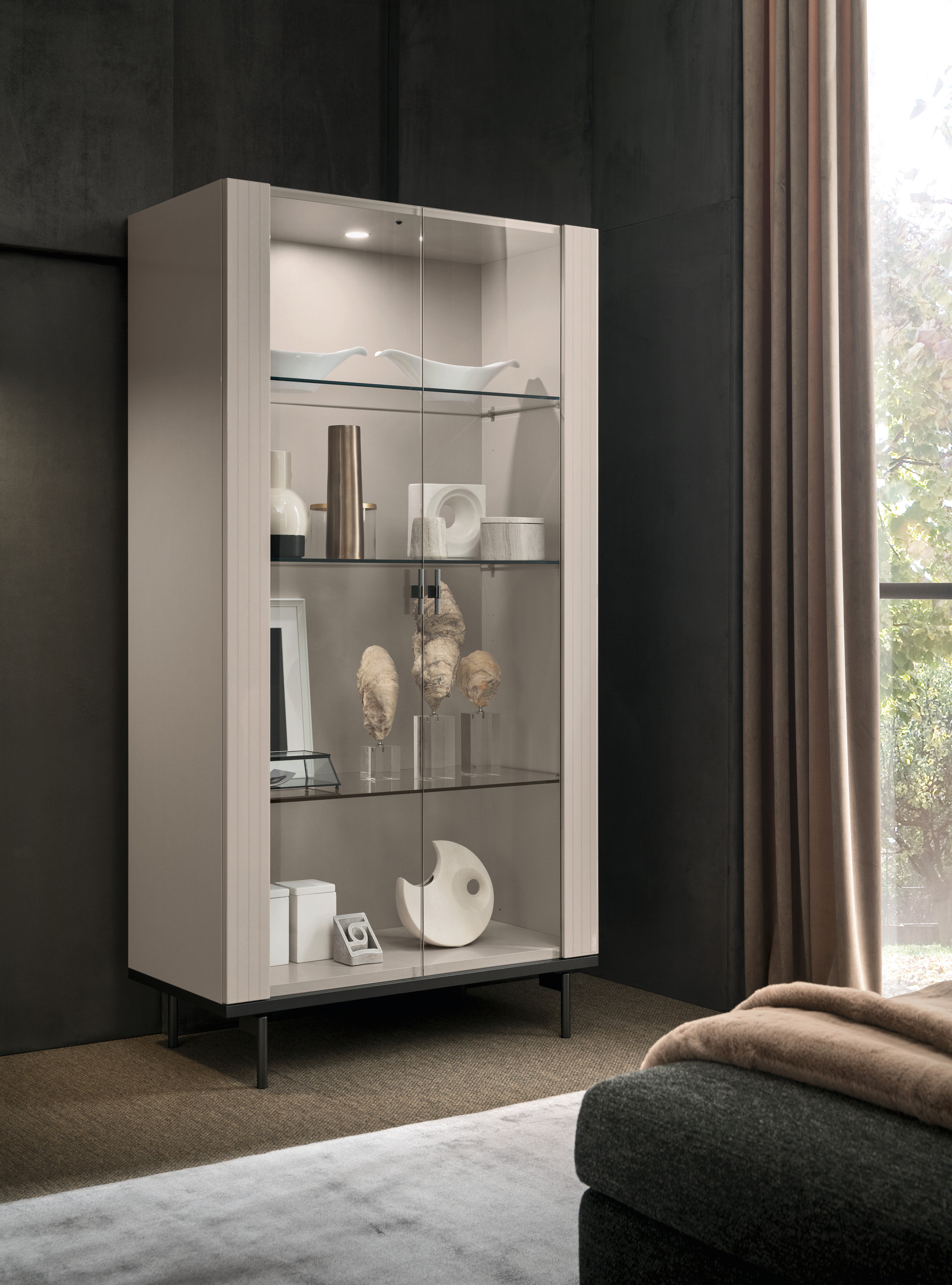 Claire Modern 2-Door Curio
