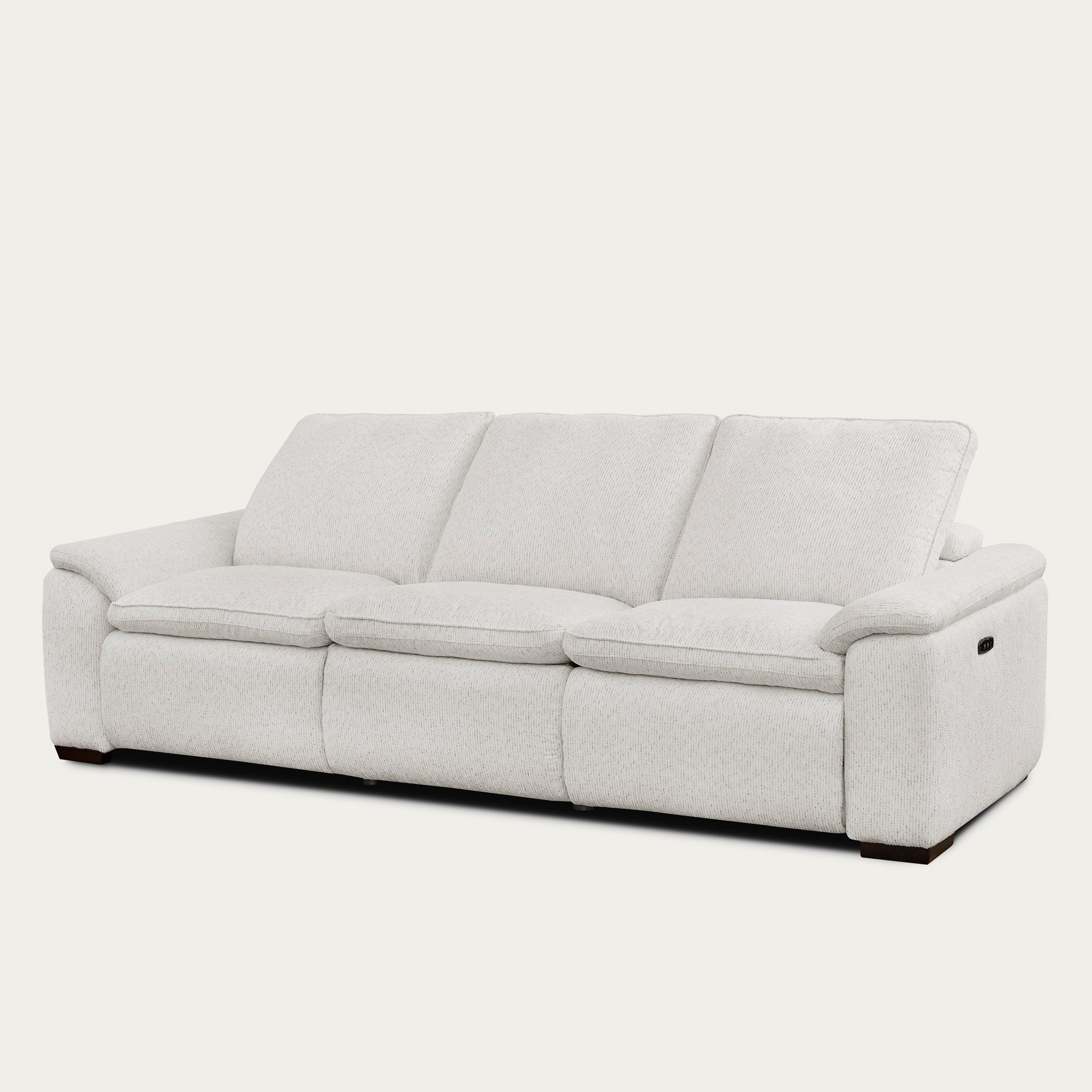 Cloudy Fabric Sofa with Recliners