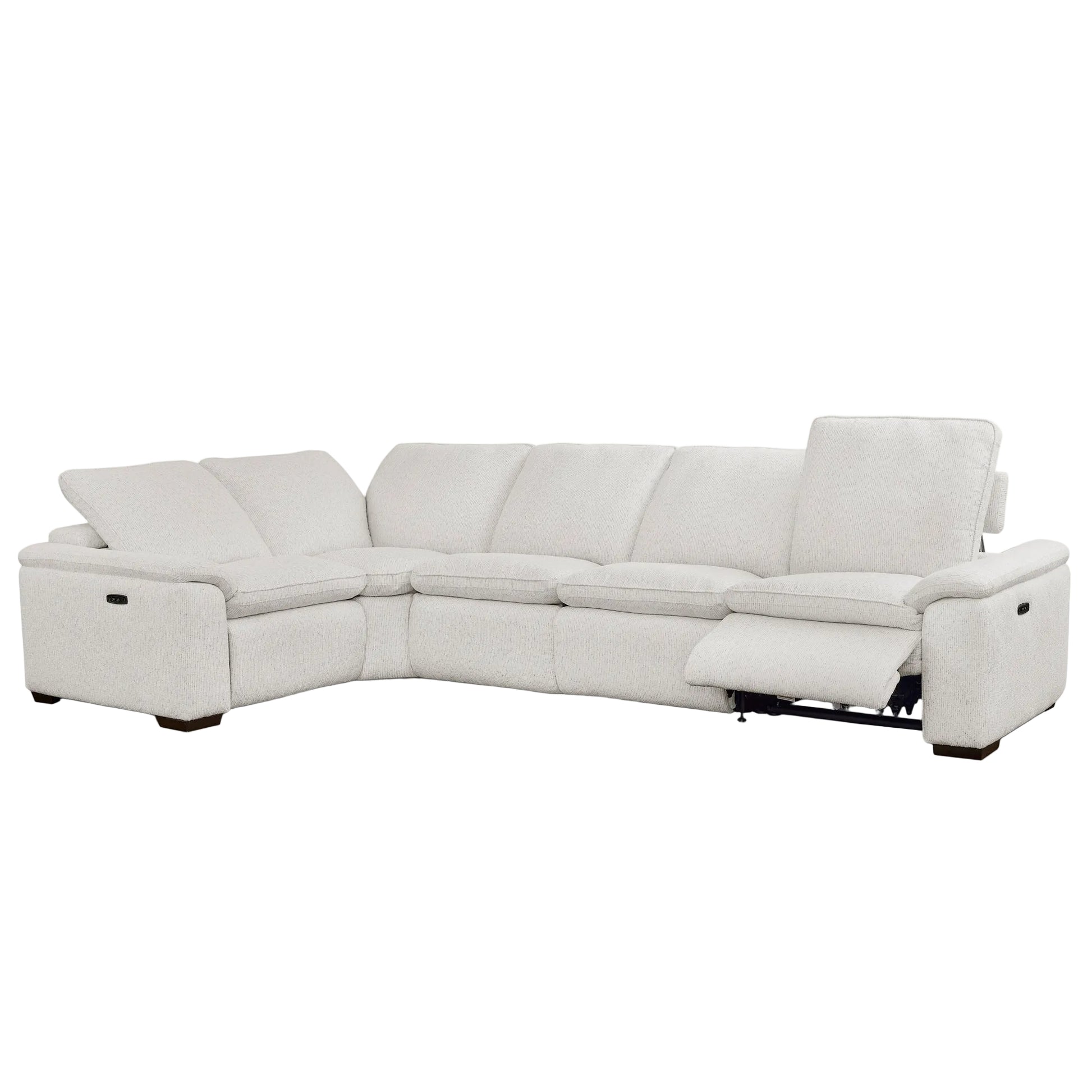 The Cloudy off-white sectional sofa on a white background.