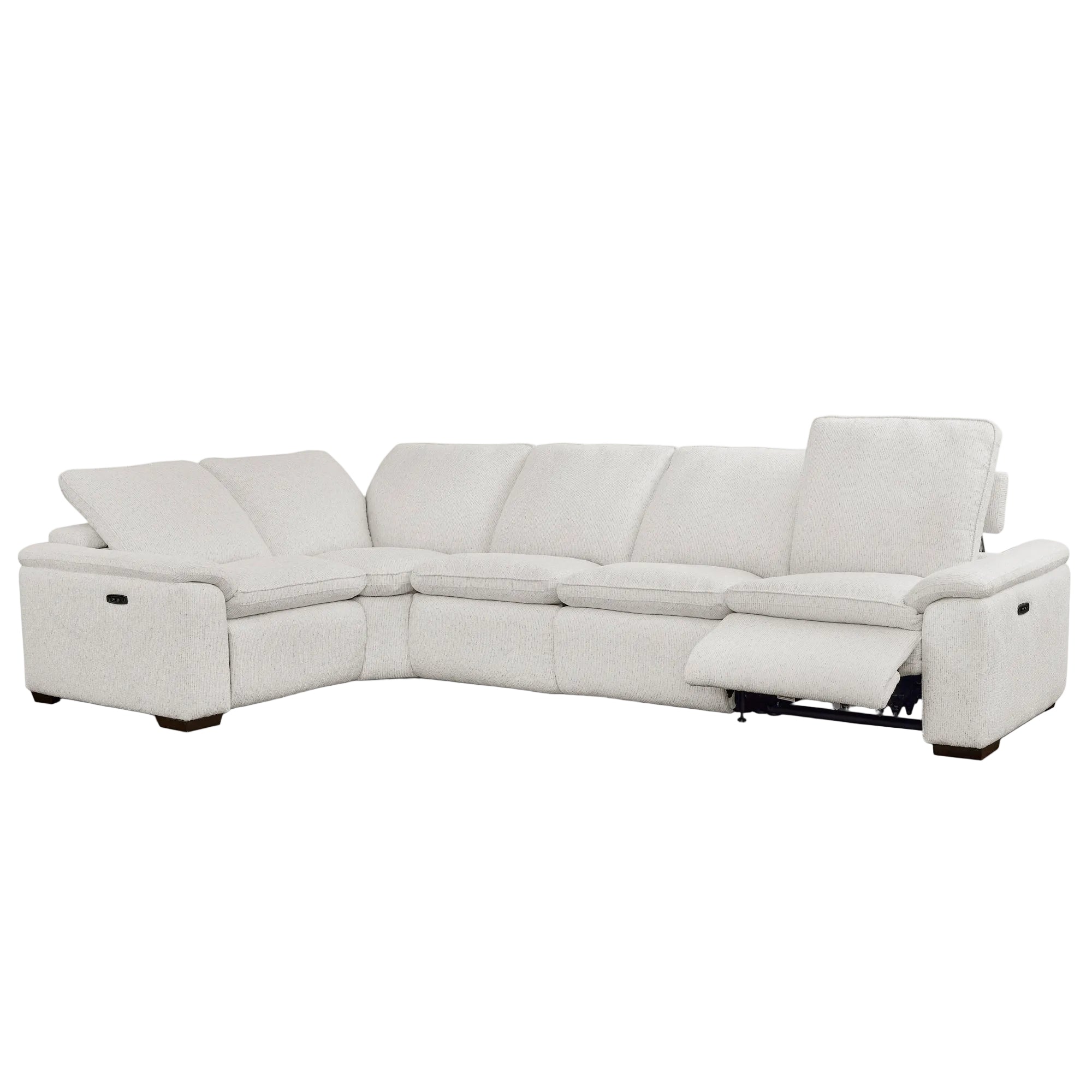 The Cloudy off-white sectional sofa on a white background.