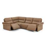 Crown 4-Piece Leather Sectional Set with Two Recliners by Creative Furniture