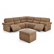 Crown 6-Piece Leather Sectional Set with Two Recliners by Creative Furniture