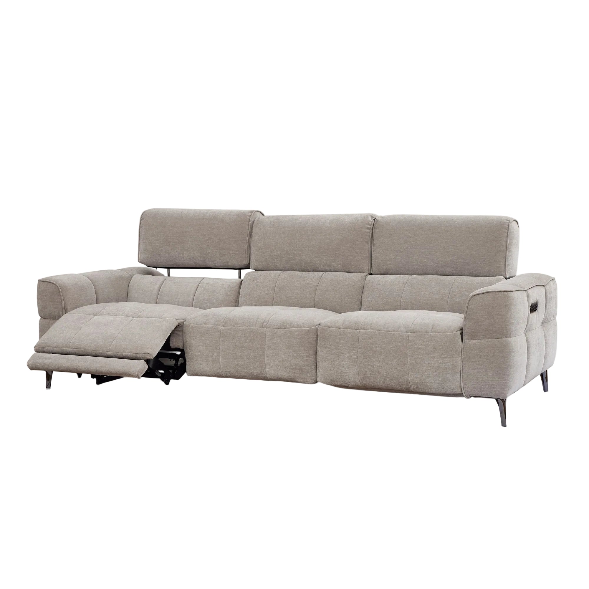 Cubo sofa with reclining feature on a white background