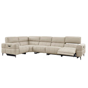 Cubo beige sectional sofa on a white background.