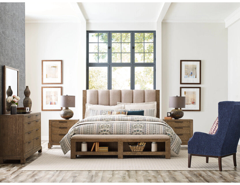 American Drew Skyline Meadowood Upholstered Queen Bed