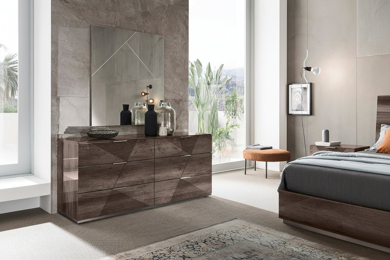 Etna modern dresser with mirror.