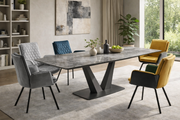 Graf Dining Room Set, Table + 4 Creative Armchairs