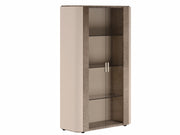 Hebe Modern 2-Door Curio - Italian Display Cabinet with Glass Doors