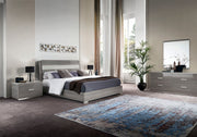 Iris Modern Bedroom Set with Wooden Headboard
