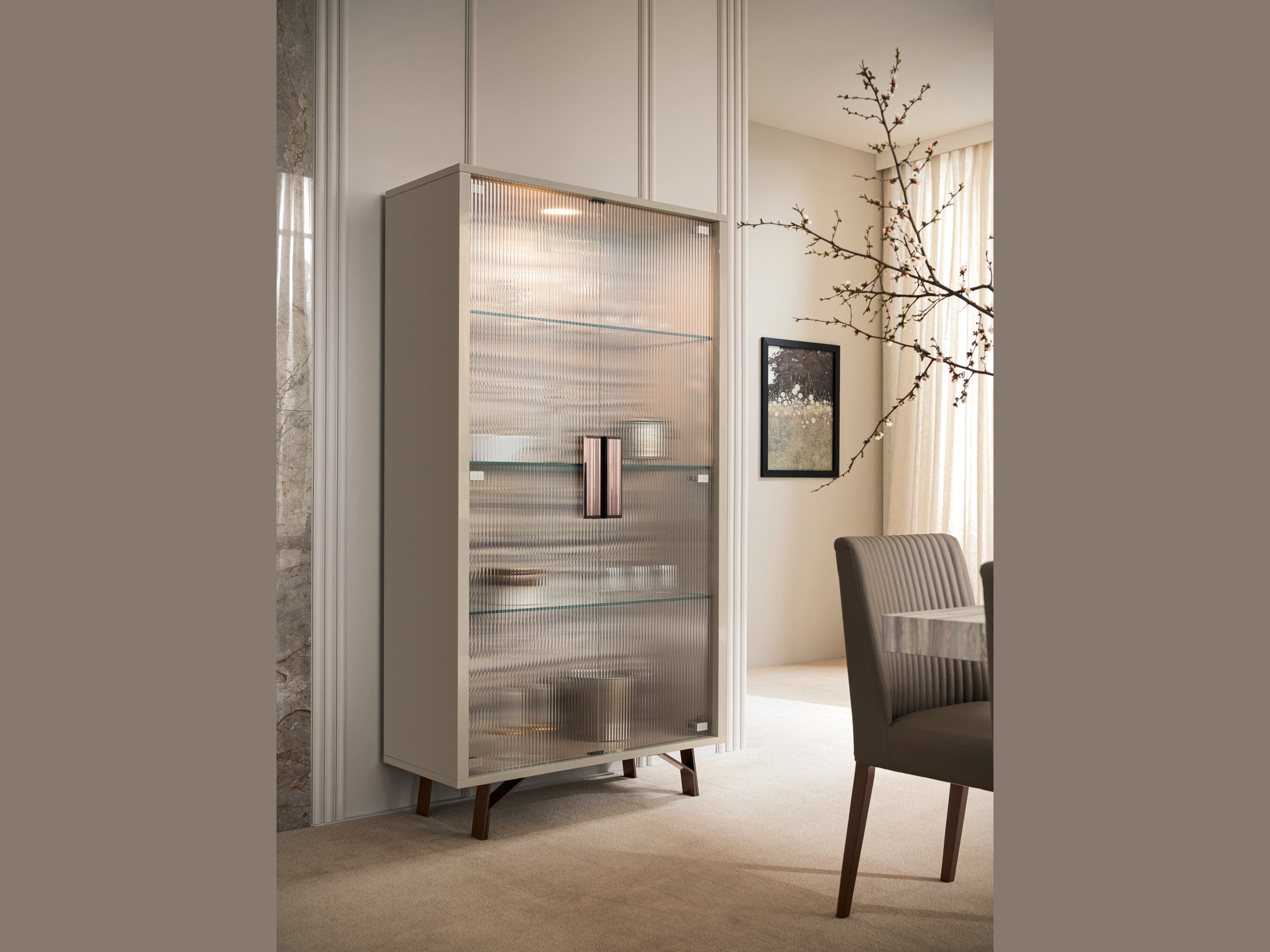 Jupiter 2-Door Curio Cabinet