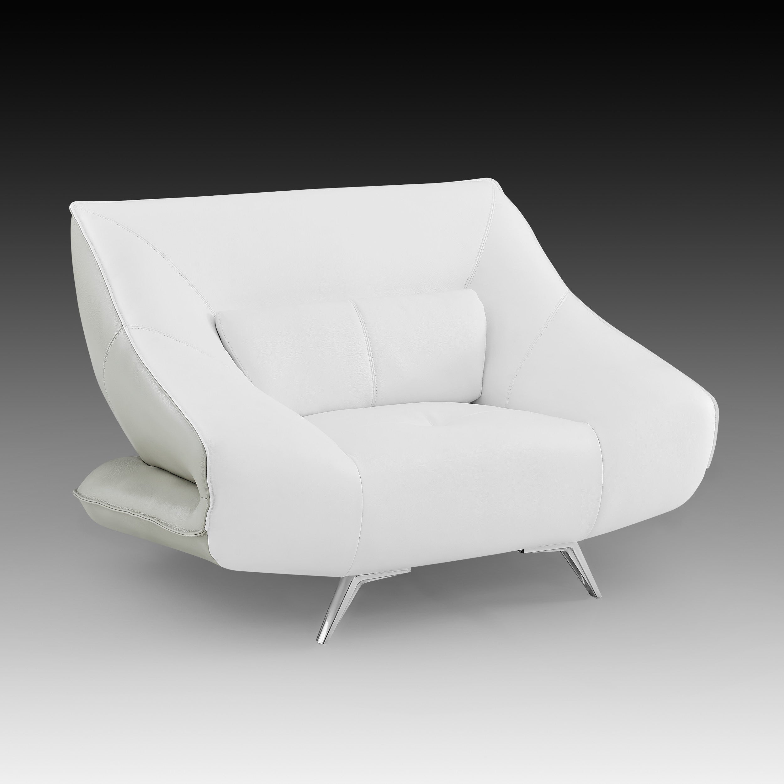 Creative Furniture Madrid Armchair in White Leather