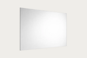 Matera rectangular white mirror on a white background