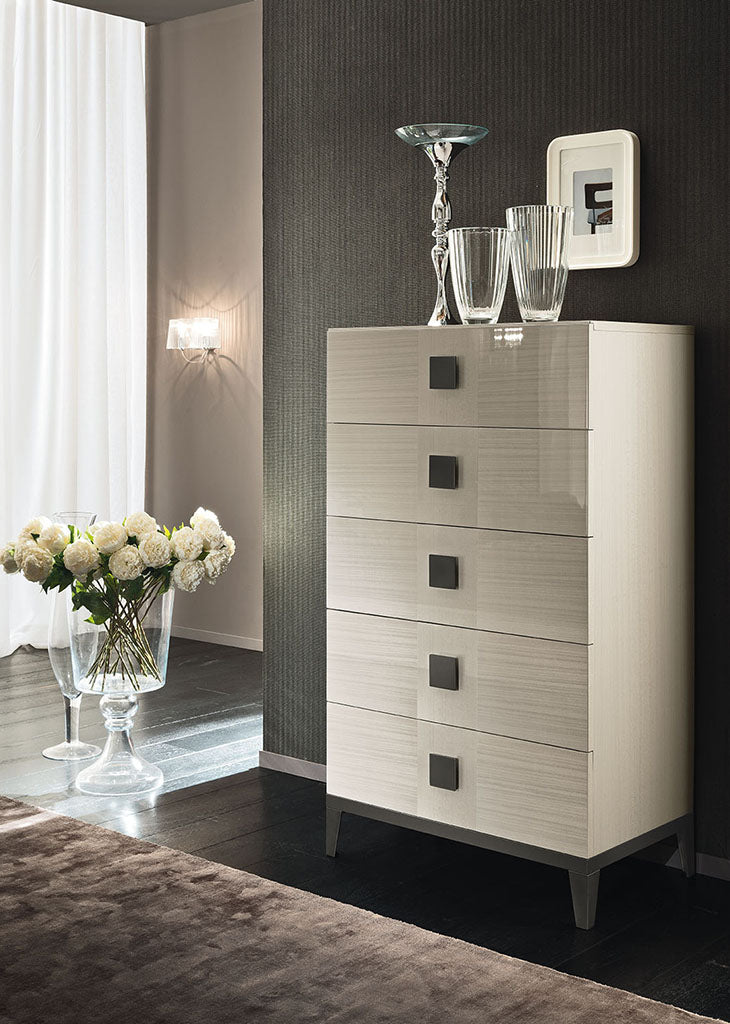 Mont Blanc Modern Bed with Wooden Headboard