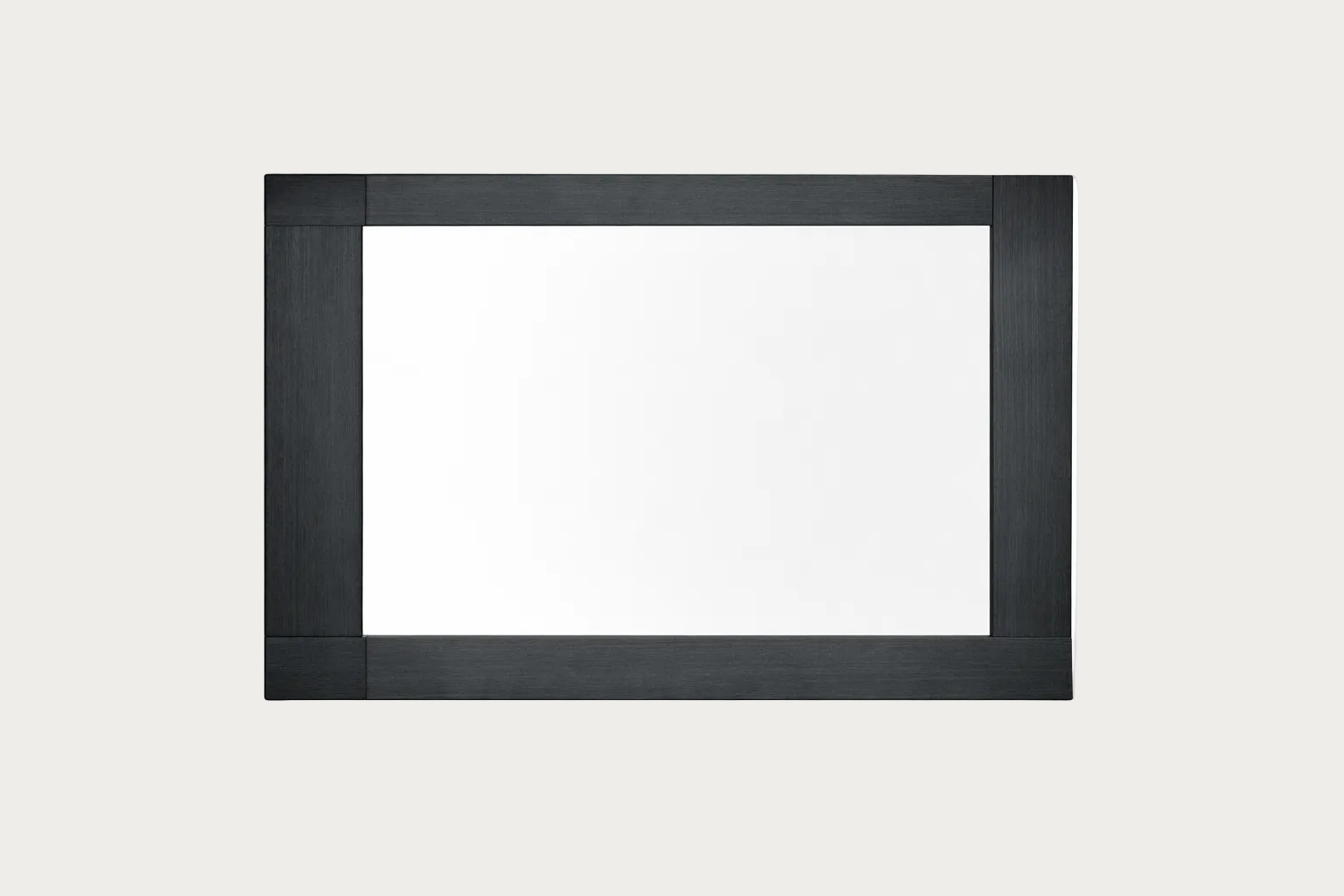 Monte Carlo dark grey high-gloss rectangular frame on a white background