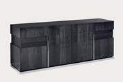 Monte Carlo dark gray sideboard with a glossy finish on a white background.