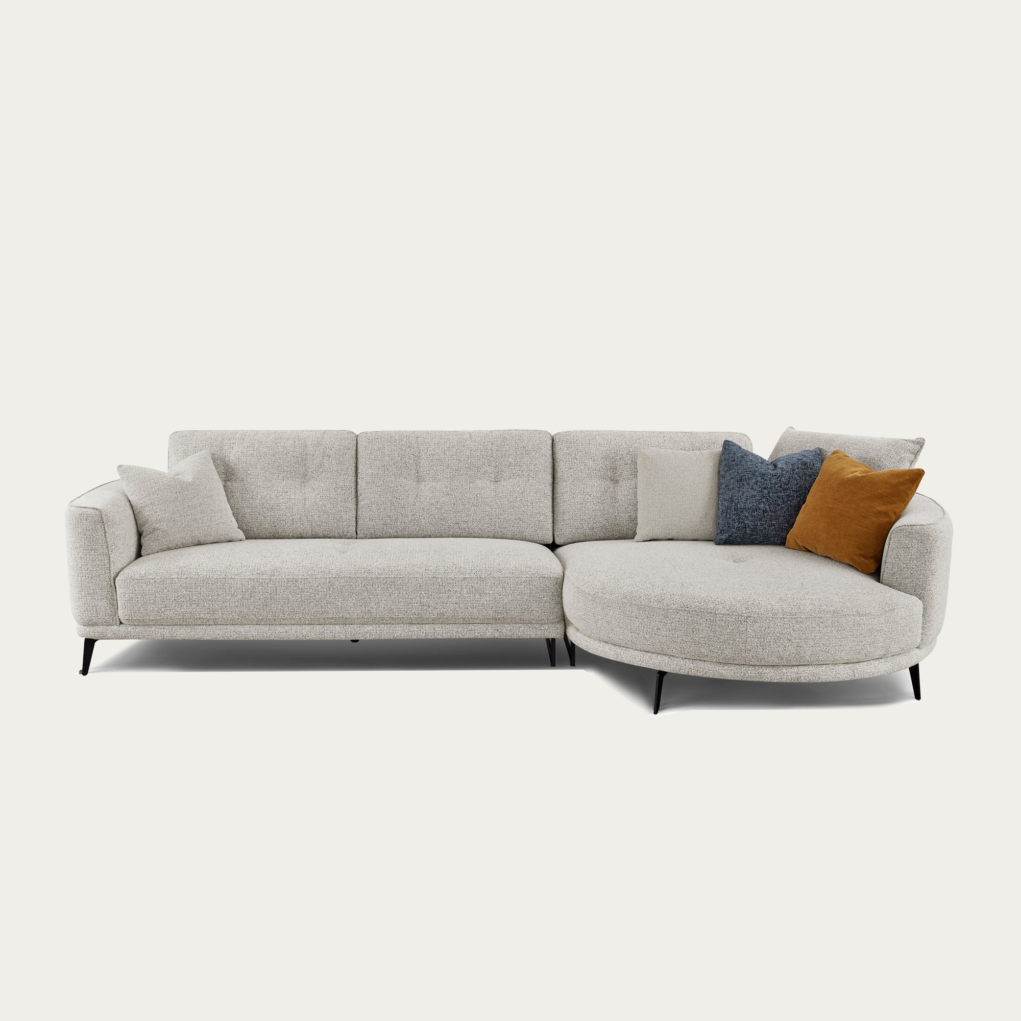 Rene Sectional Sofa – Iron Fabric