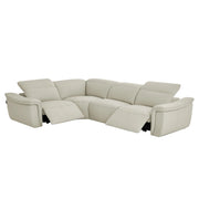 Vanessa 4-piece beige sectional sofa on a gray background