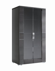 Versilia curio with glass panels on a white background