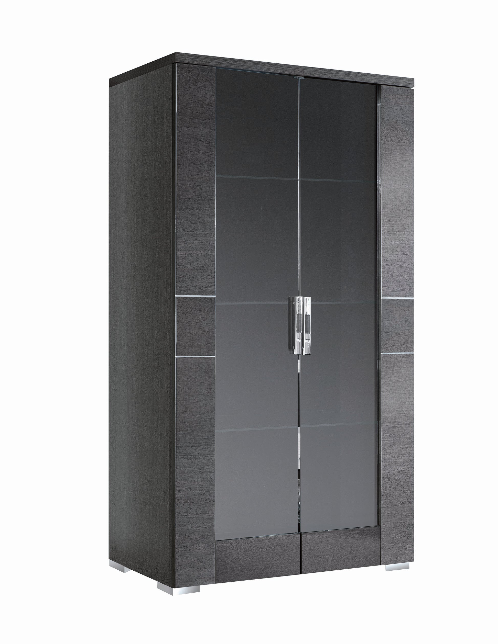 Versilia curio with glass panels on a white background