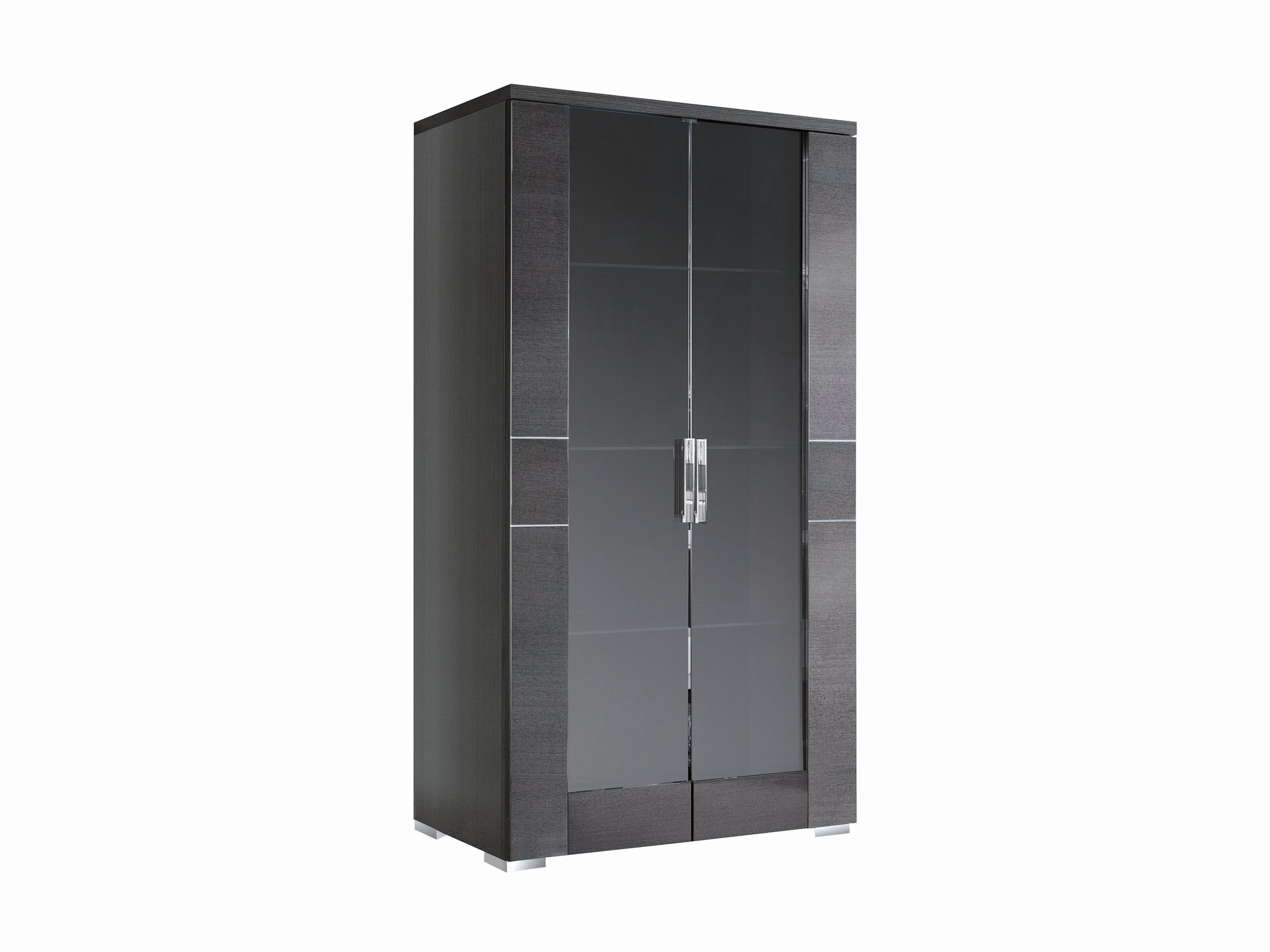 Versilia curio with glass panels on a white background
