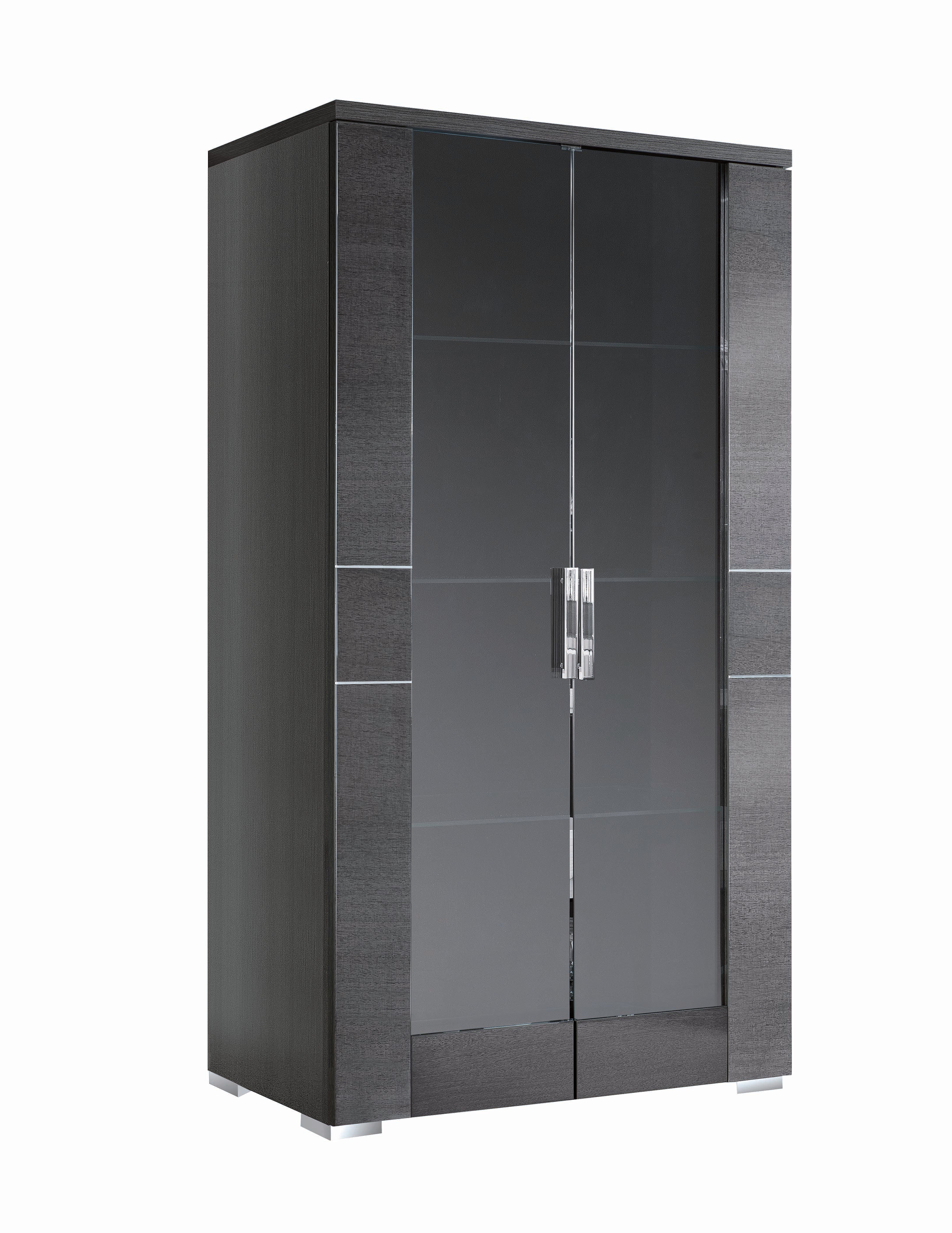 Versilia curio with glass panels on a white background