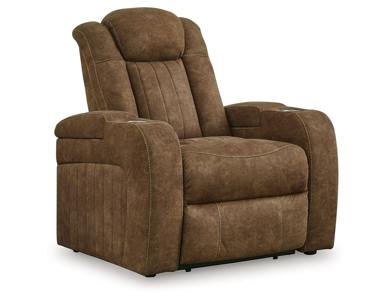Wolfridge - Power Recliner/Adj Headrest - Brindle