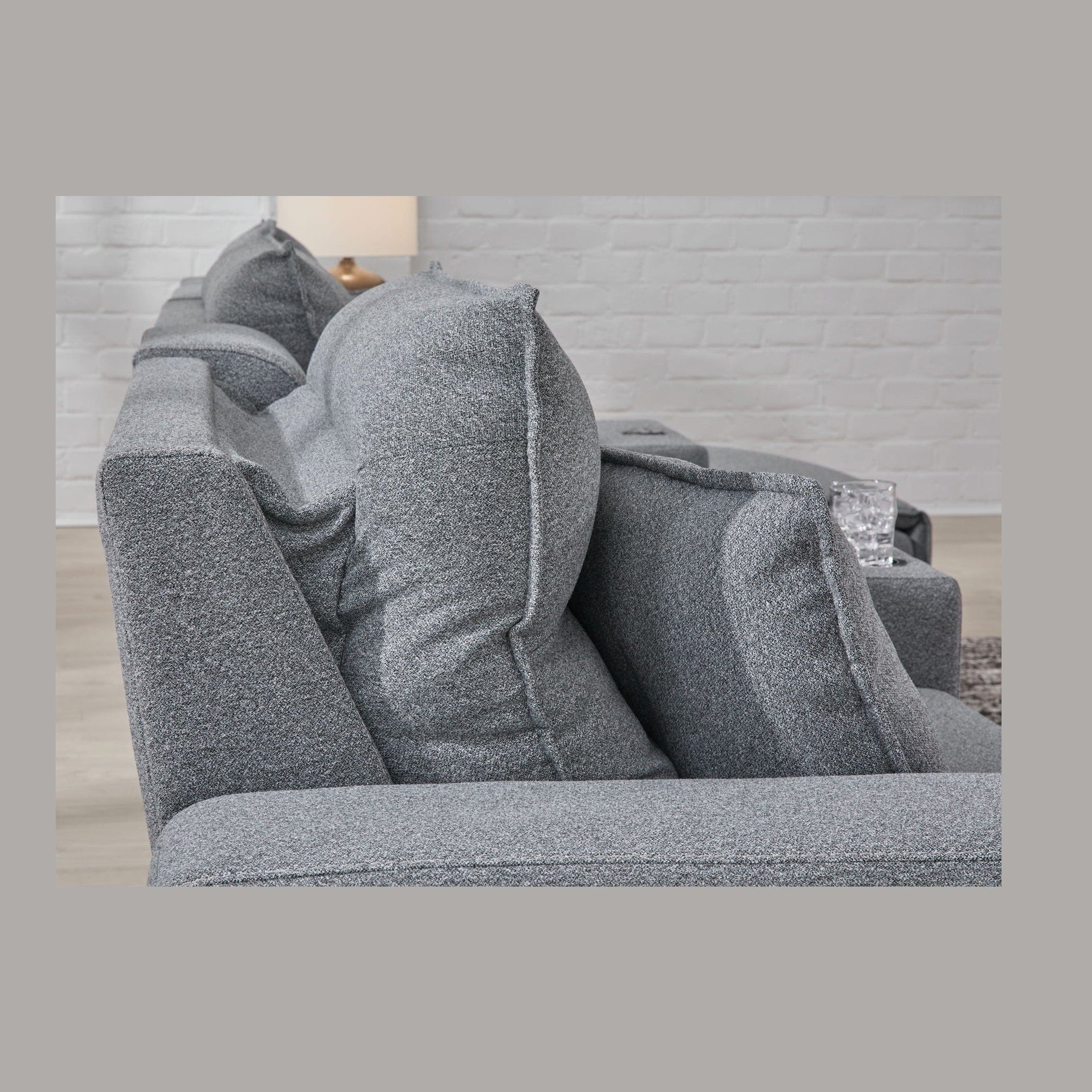 Modmax II - Reclining Sectional - Salt And Pepper