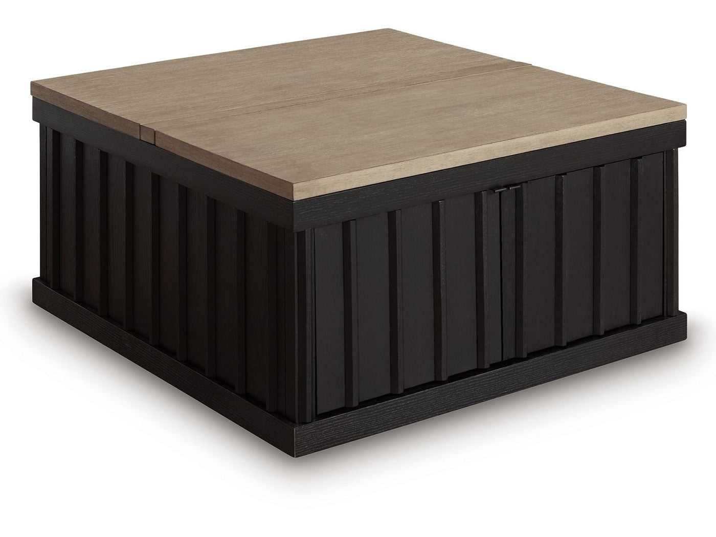 Rylandyn - Lift Top Cocktail Table - Black / Light Brown