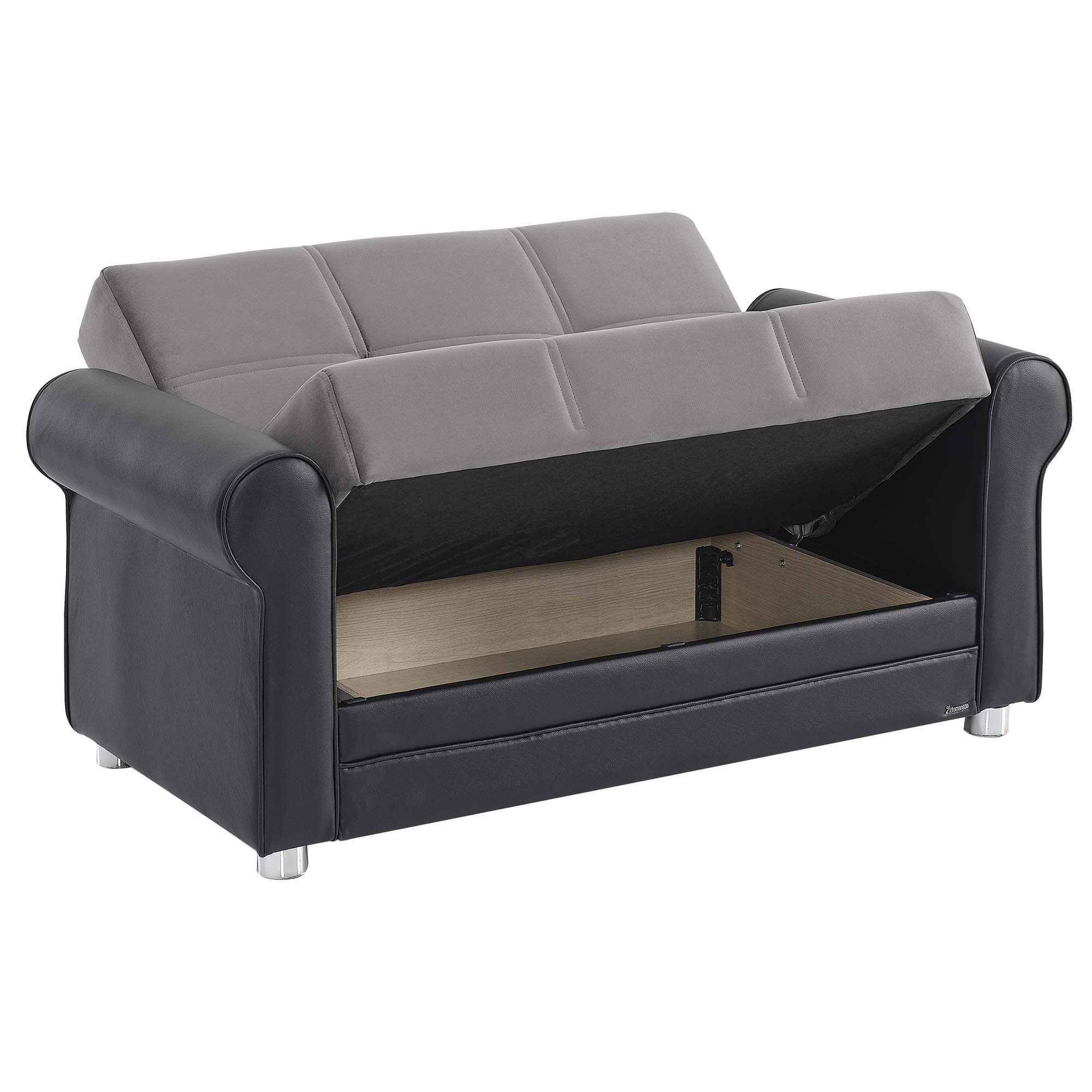 Ottomanson Avalon - Upholstered Convertible Loveseat With Storage