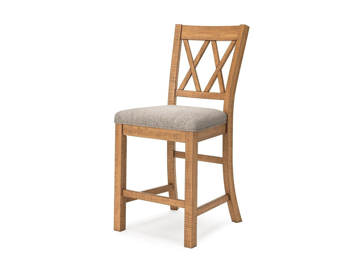 Havonplane - Upholstered Barstool (Set of 2) - Brown