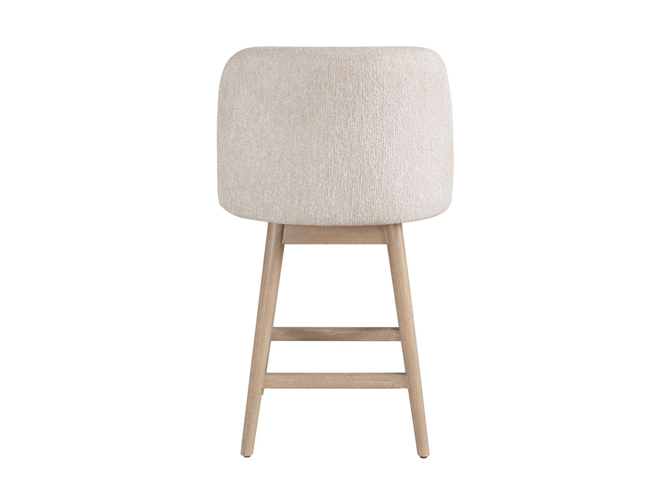 Sadie - Solid Wood Upholstered 26" Counter Height Swivel Barstool
