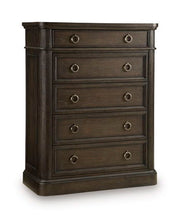 Wickenger - Five Drawer Chest - Dark Brown