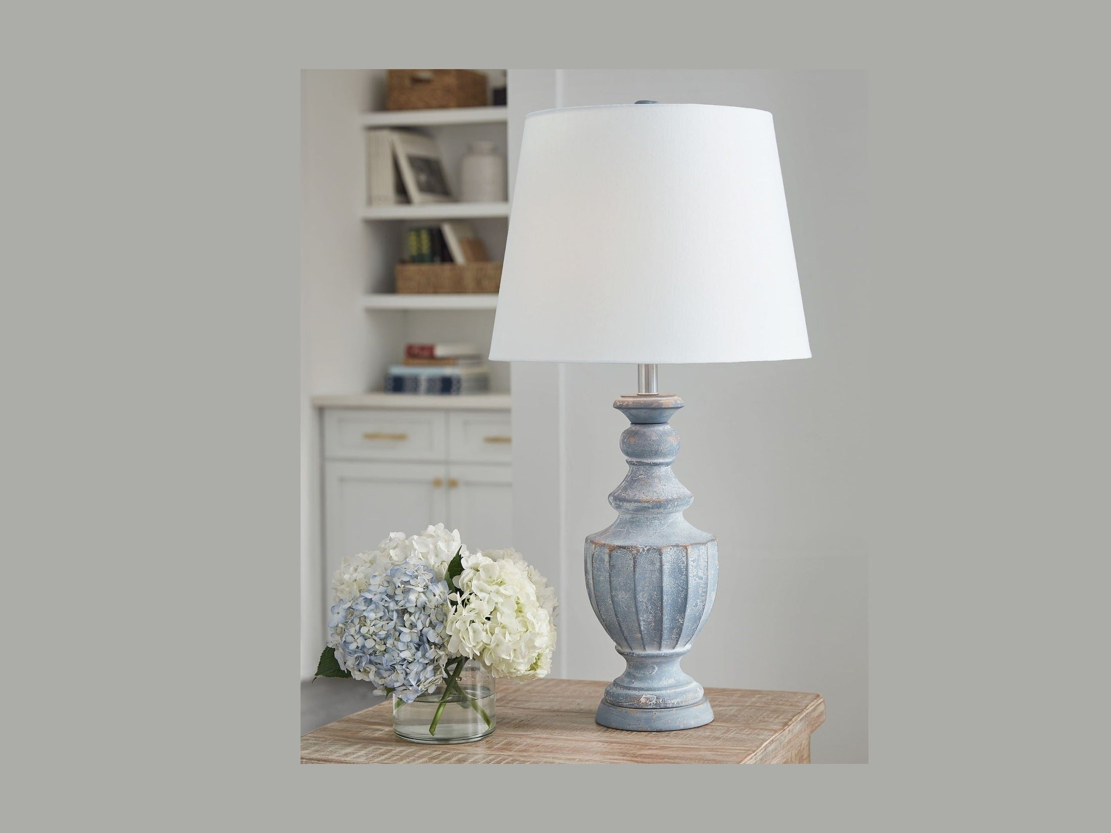 Cylerick - Terracotta Table Lamp - Antique Blue