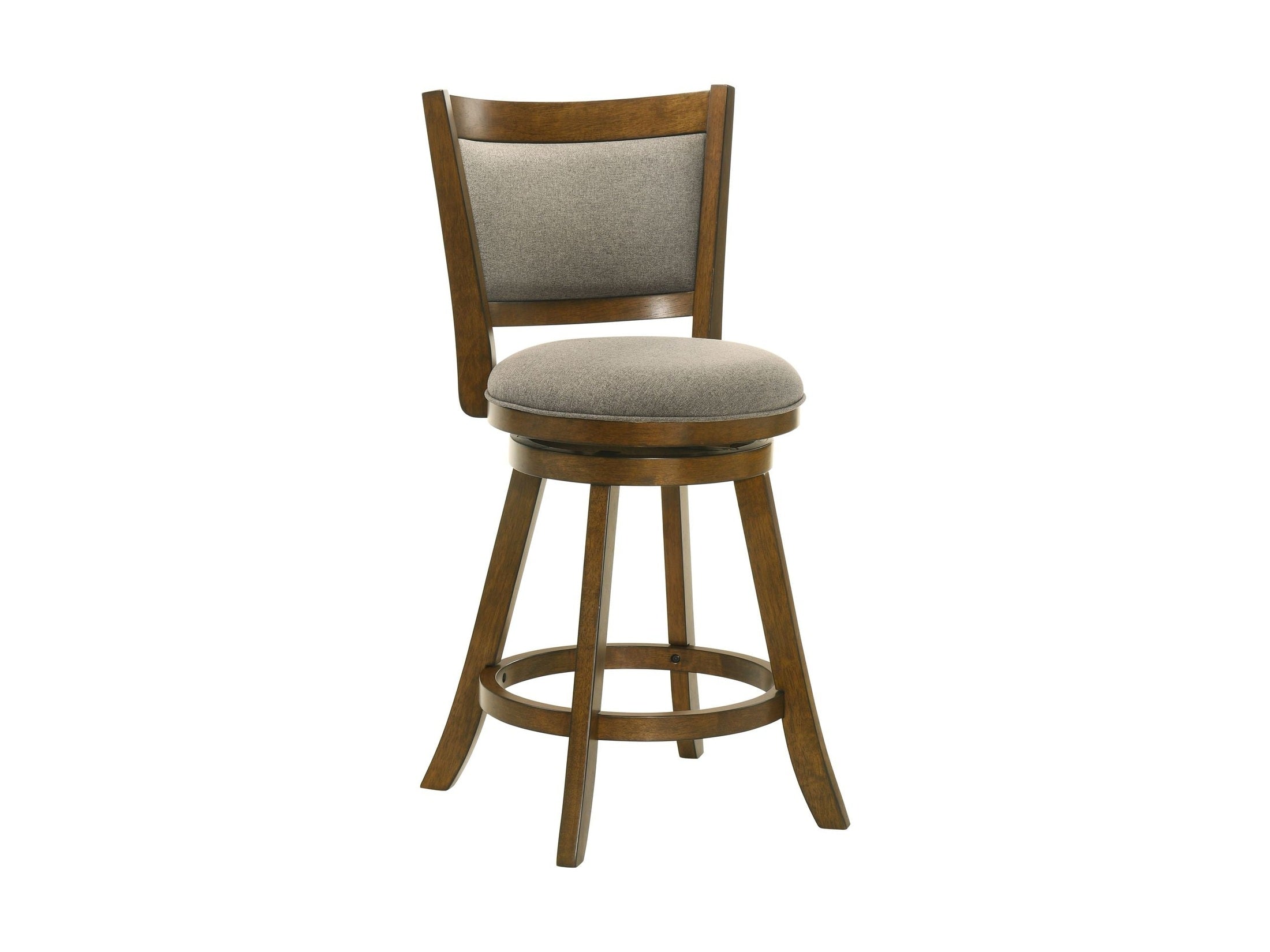 Aiden - Modern Farmhouse Swivel Wood Counter Height Kitchen Bar Stool