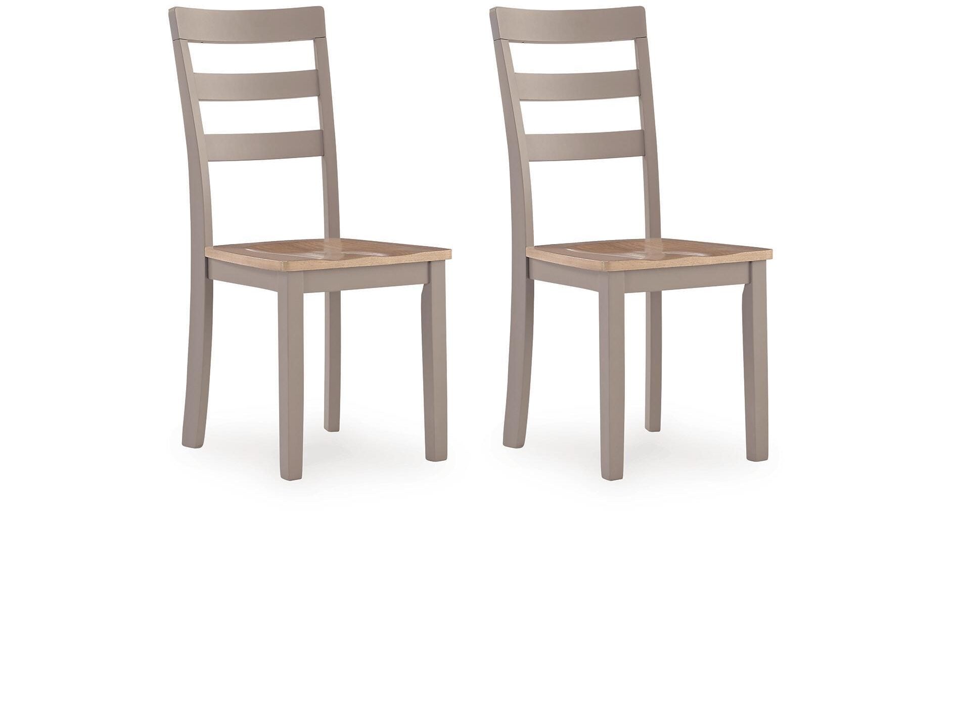 Harperfeld - Dining Room Side Chair (Set of 2) - Natural / Gray