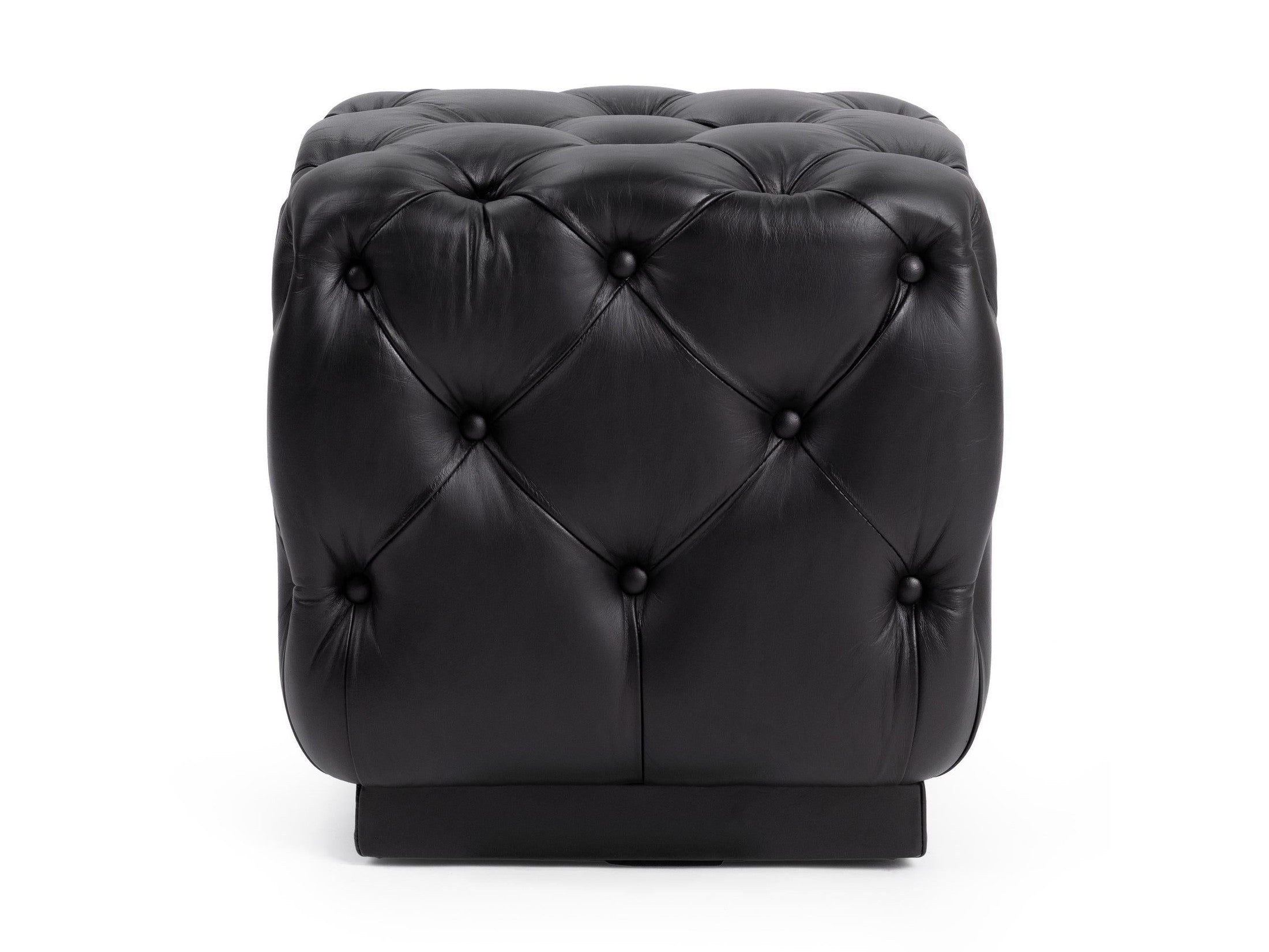 Briar - Square Ottoman - Midnight Raven