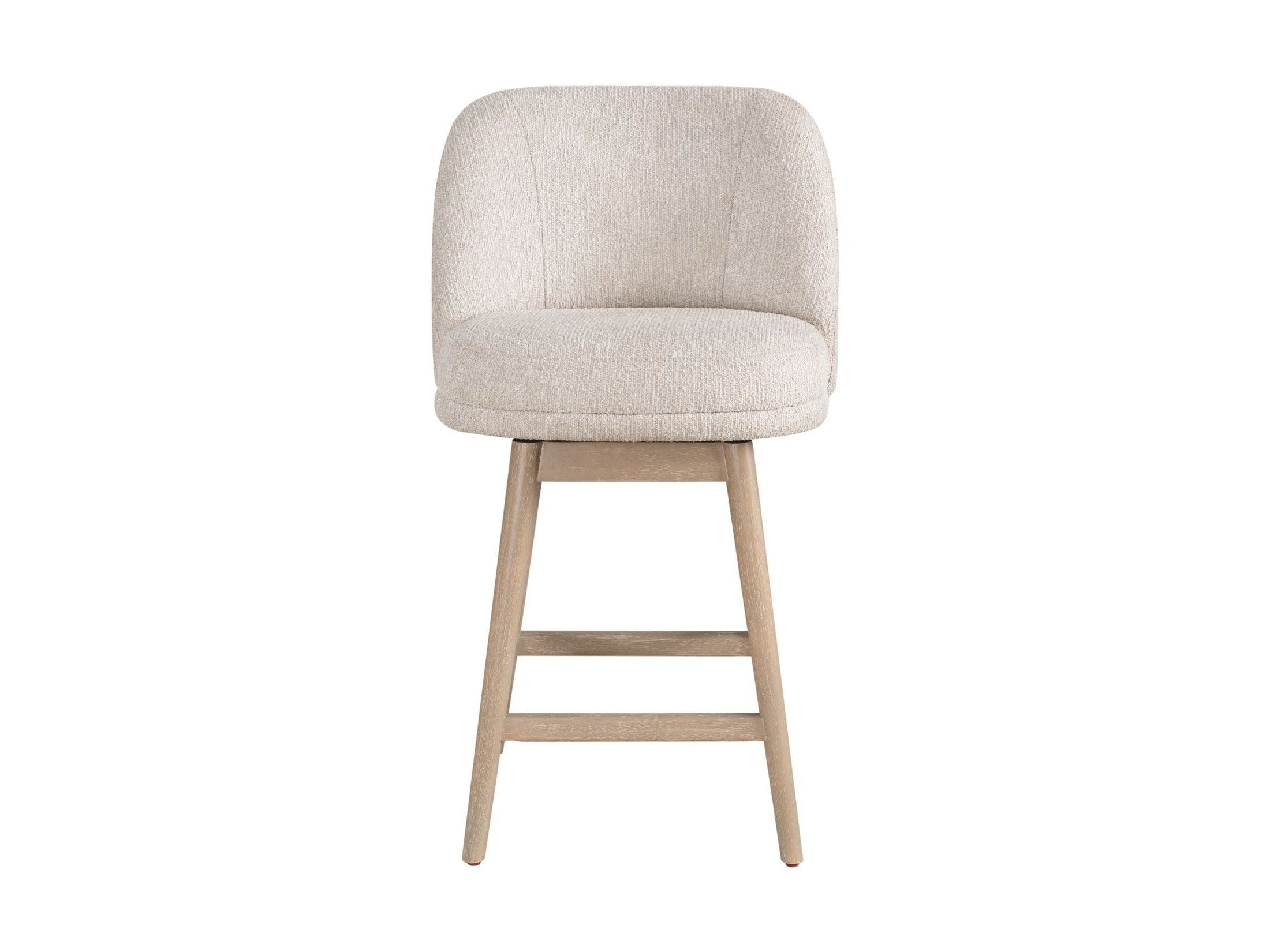Sadie - Solid Wood Upholstered 26" Counter Height Swivel Barstool