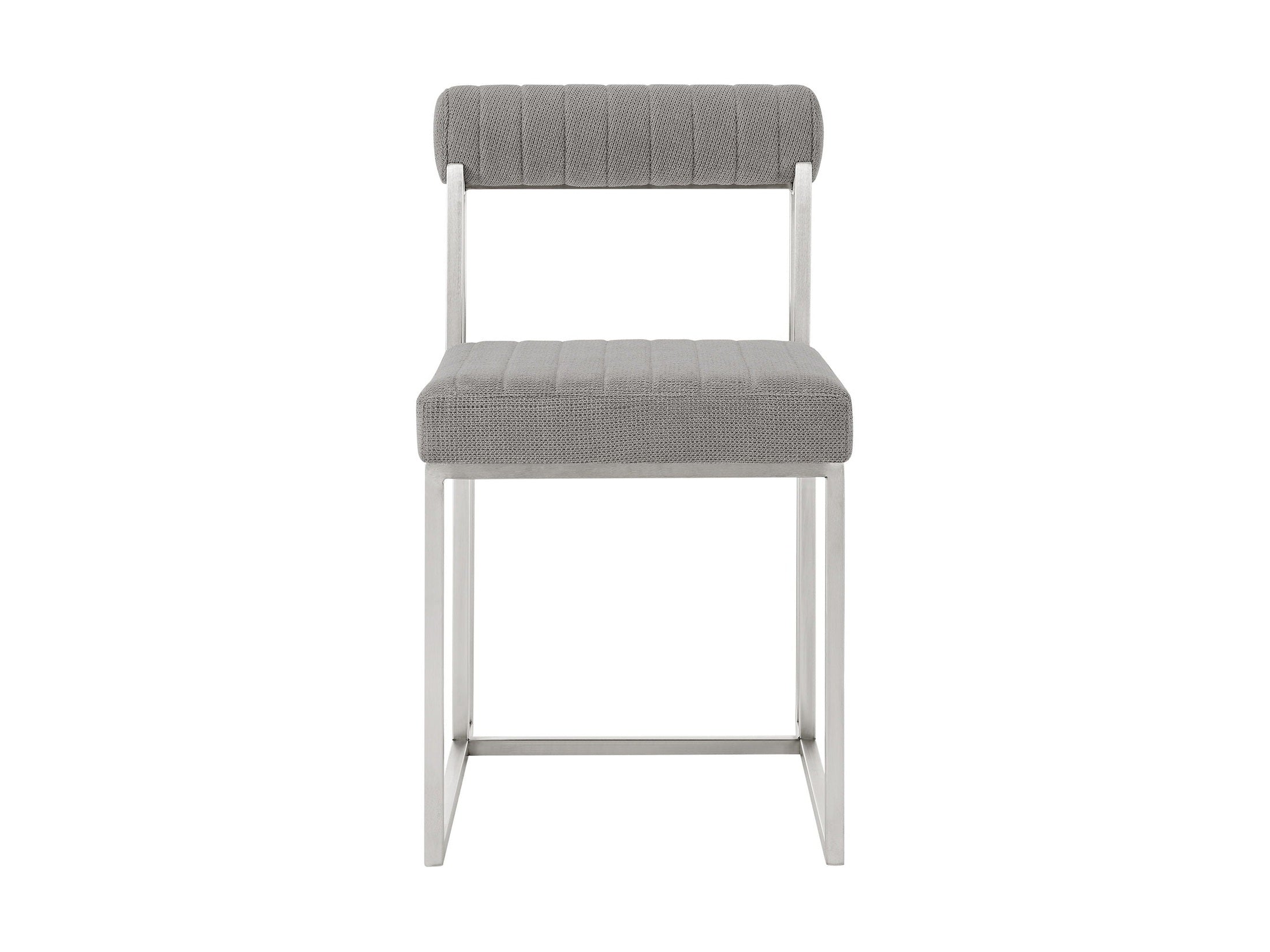 Anastasia - Dining Room Chair Set With Brushed Silver Frame