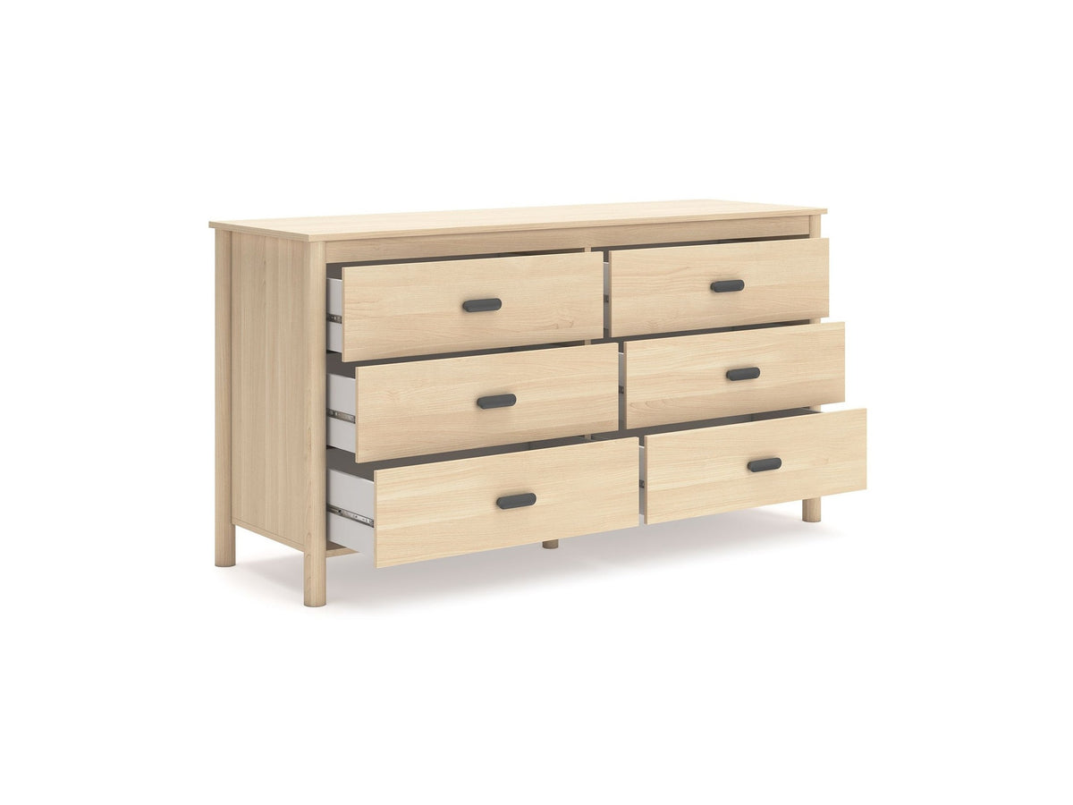 Cabinella - Six Drawer Dresser - Tan