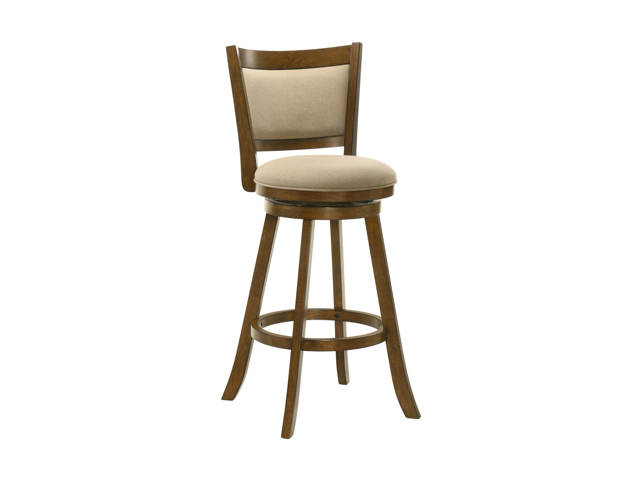 Aiden - Modern Farmhouse Swivel Wood Bar Height Kitchen Bar Stool