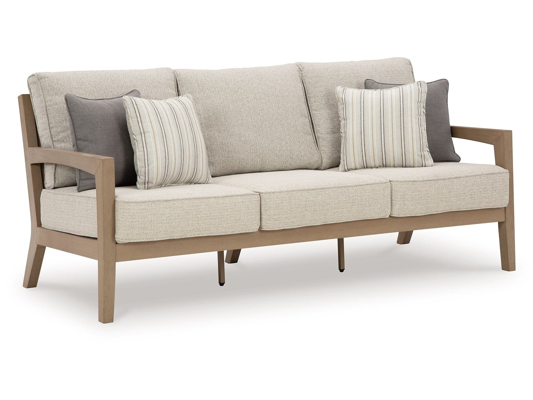 Hallow Creek - Sofa With Cushion - Driftwood